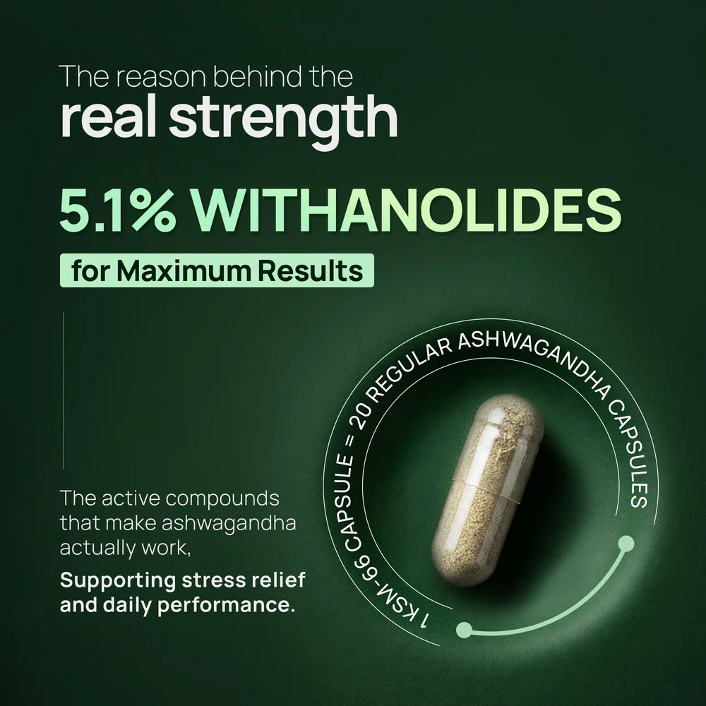 Ashwagandha KSM-66 - 60 Capsules - Image 3