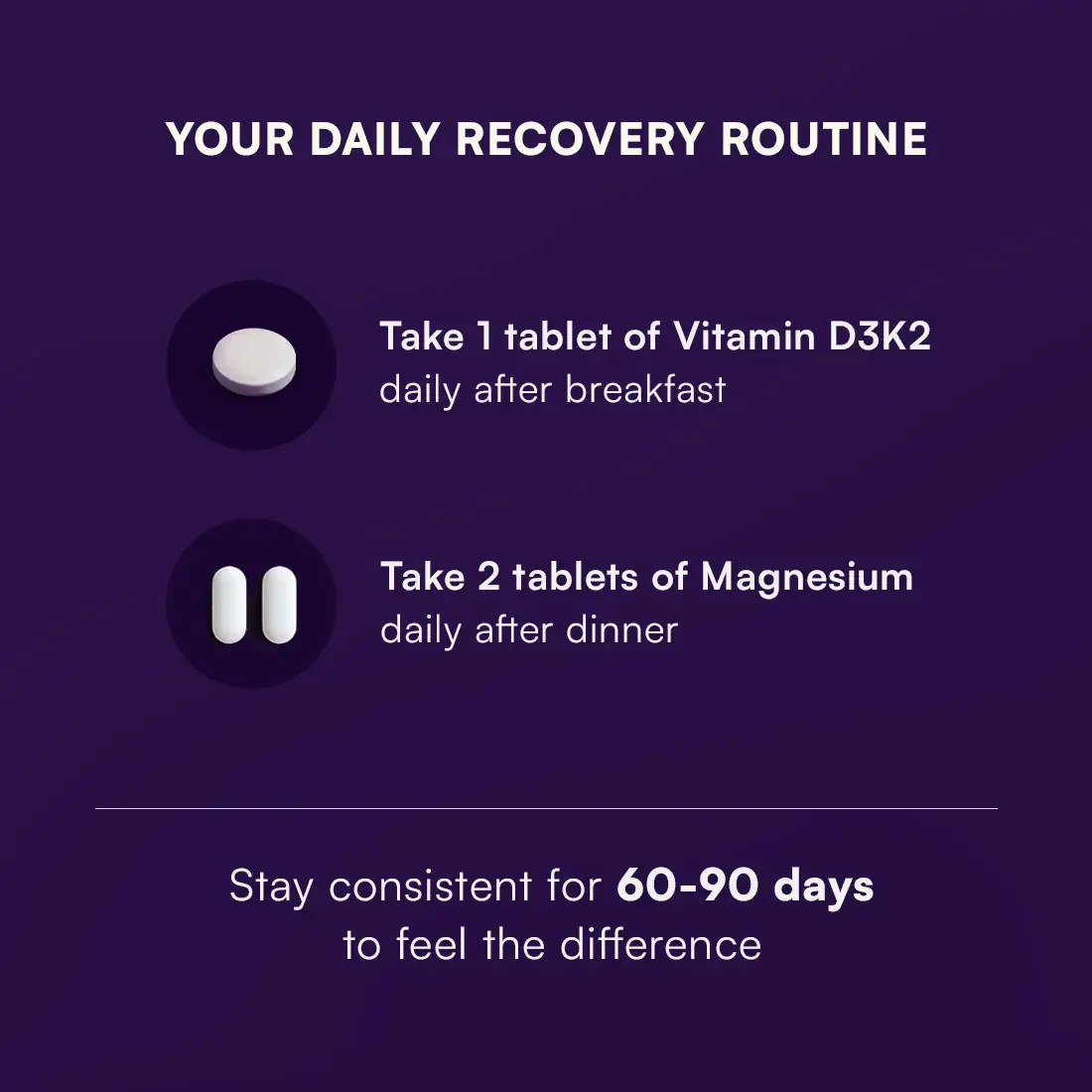Magnesium and Vitamin D3+K2 Combo for Recovery & Bone Strength - Image 7
