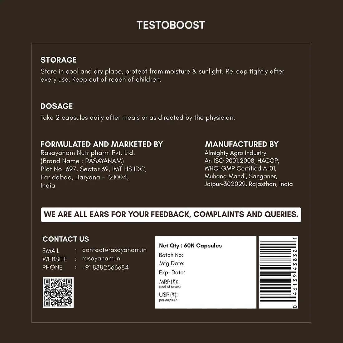 Multivitamin for Men and Testoboost Combo for 360° Wellness & Stamina - Image 14