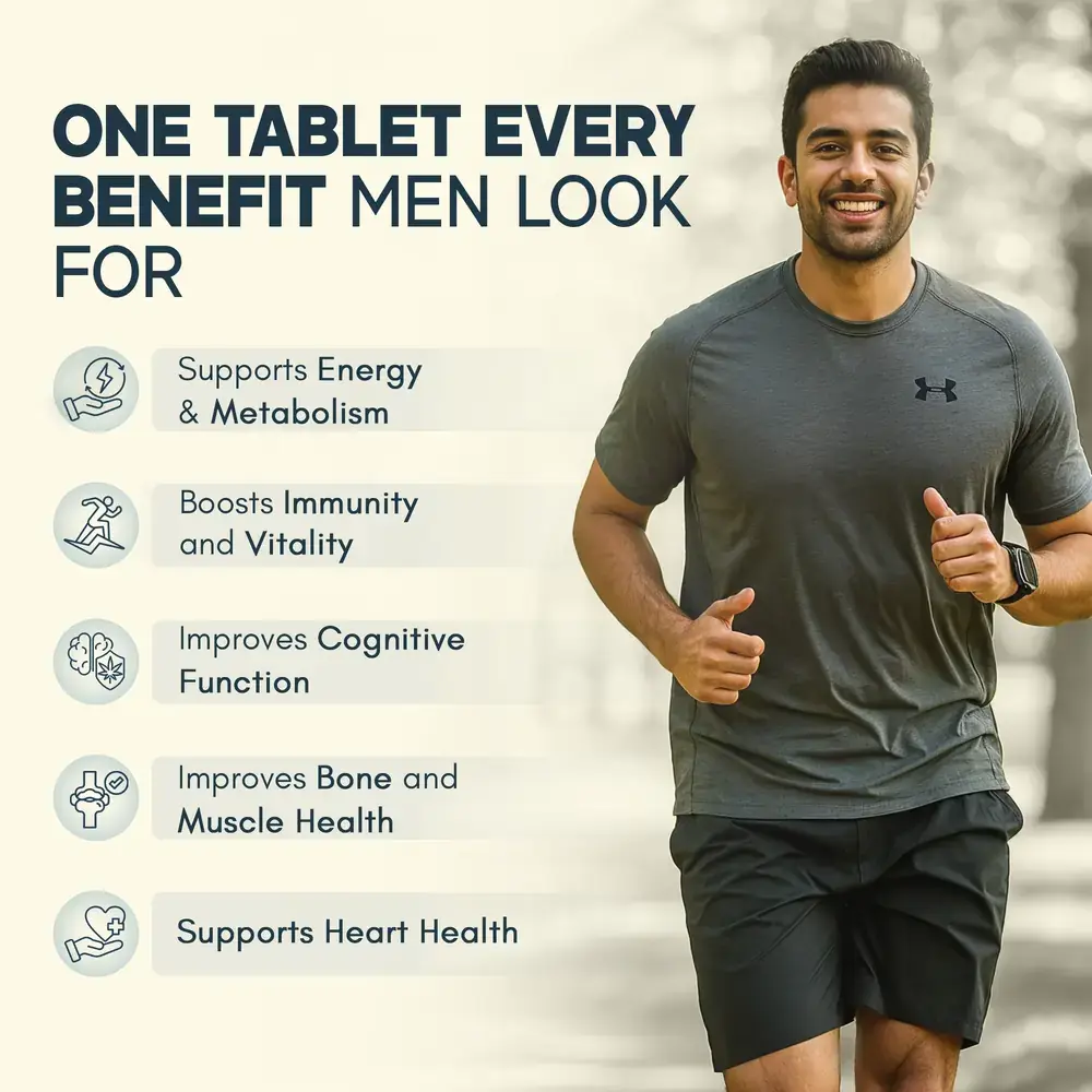 Multivitamin for Men and Plant-Based Omega-3 Combo for 360° Wellness & Mobility Support - Image 3