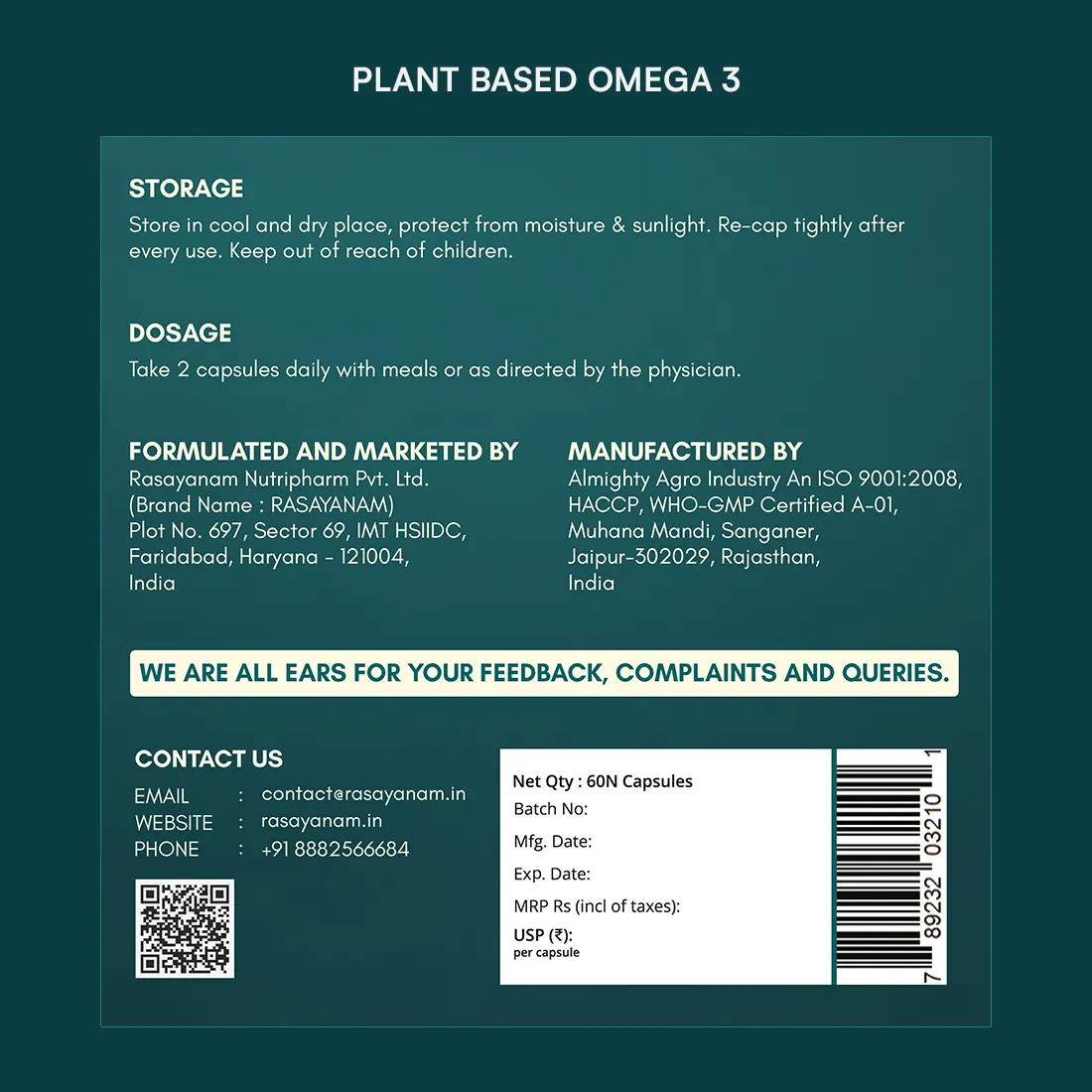 Plant-Based Omega-3 and Vitamin B12 Combo for Brain, Joints & Energy Support - Image 13