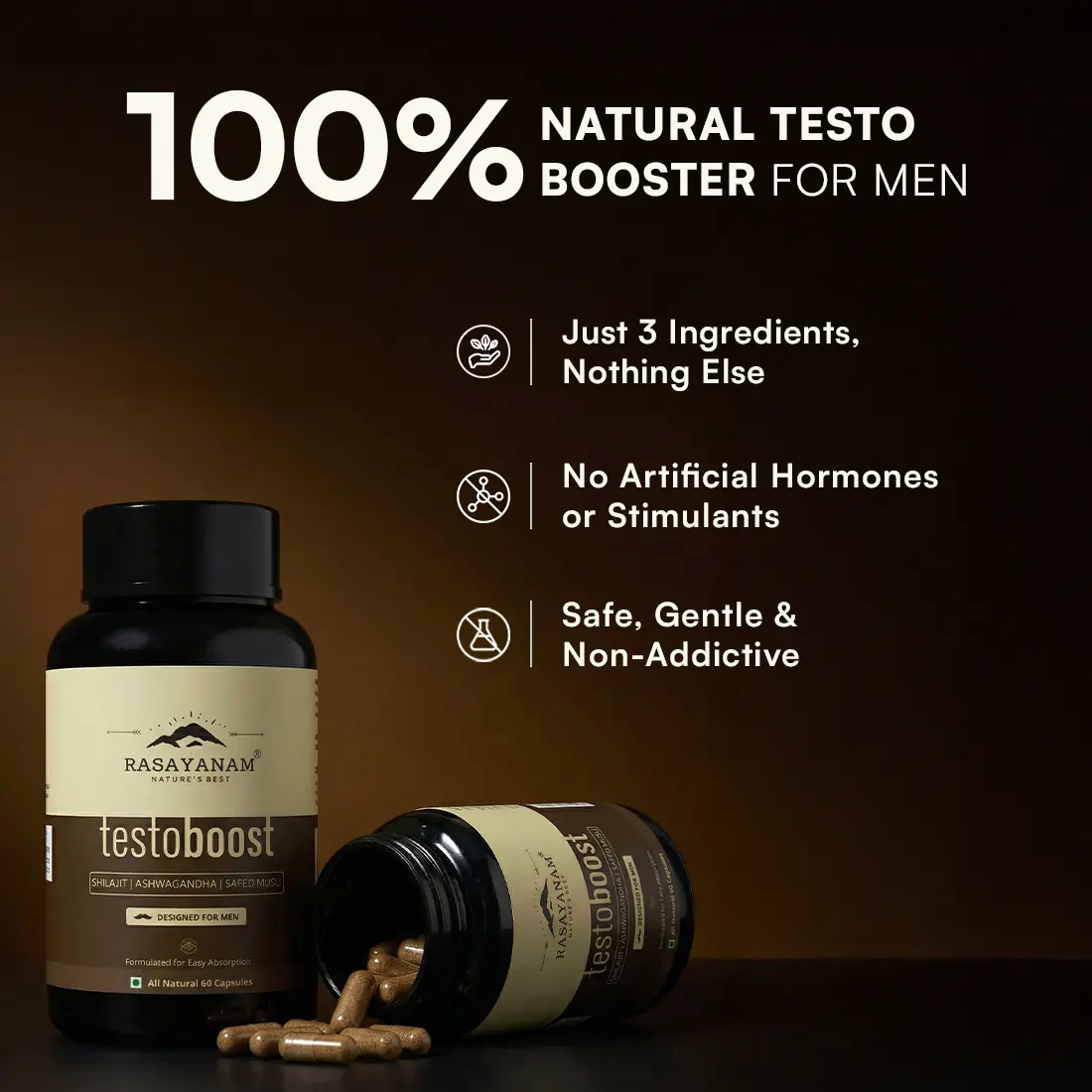 Testoboost and Gokhru-60 Combo for Strength, Drive & Vitality - Image 3